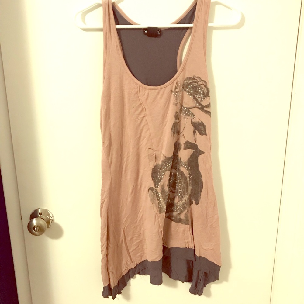 Dusty rose gray tank